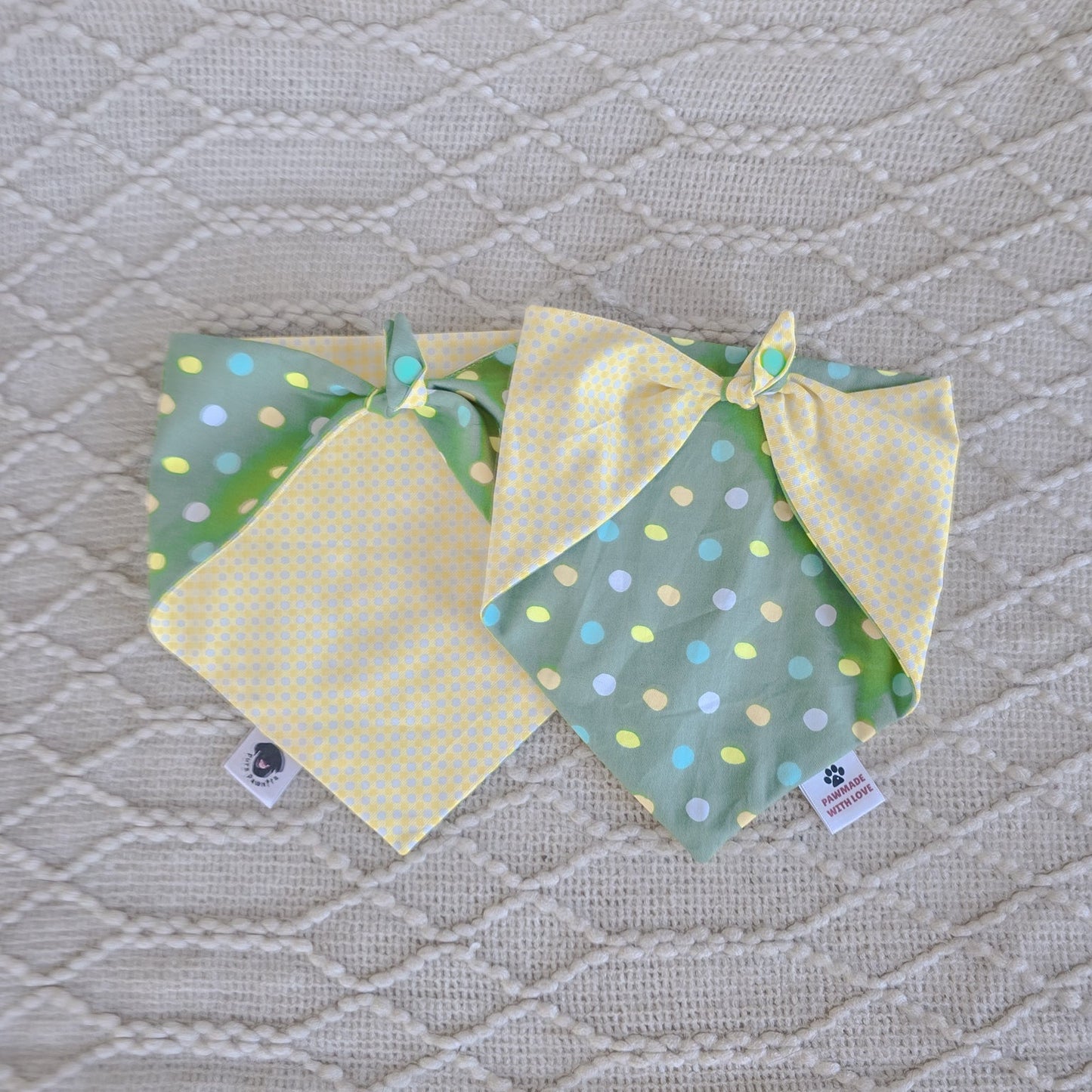 Lemon Mint Delight Reversible Bandana