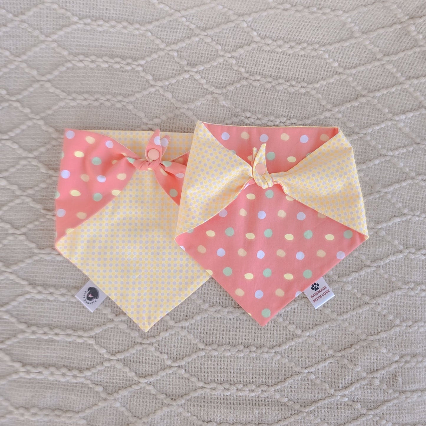 Peach Sherbet Pop Reversible Bandana