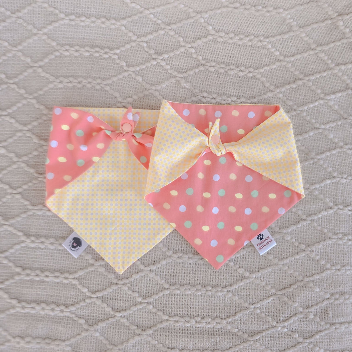 Peach Sherbet Pop Reversible Bandana