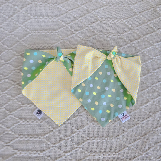 Lemon Mint Delight Reversible Bandana