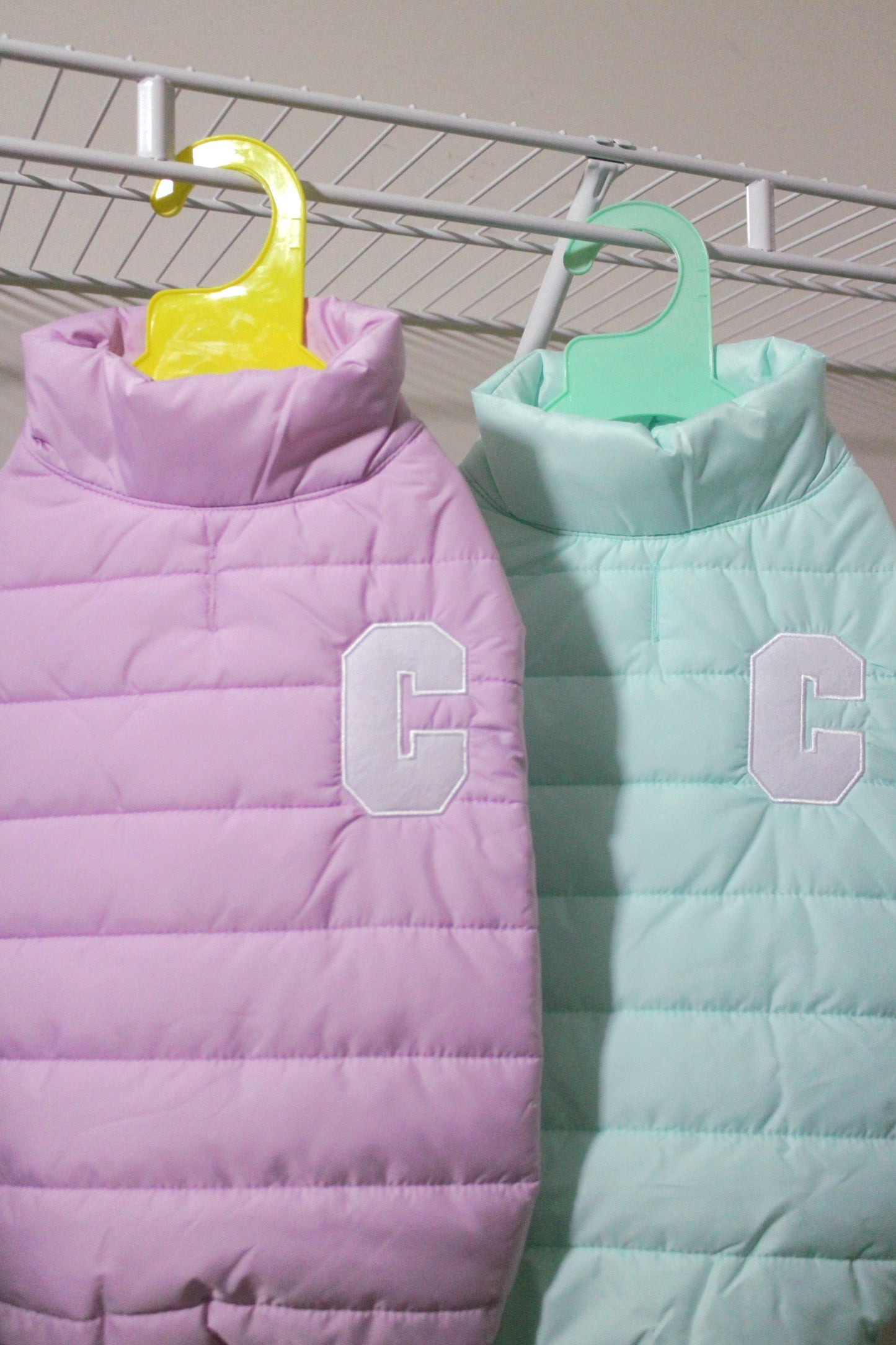 Insulated Puffer Jacket for Dogs | Mint Green Dreamy Pink