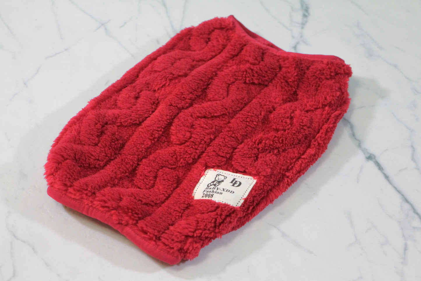 Red Knitted Lightweight Dog Fleece Sweater