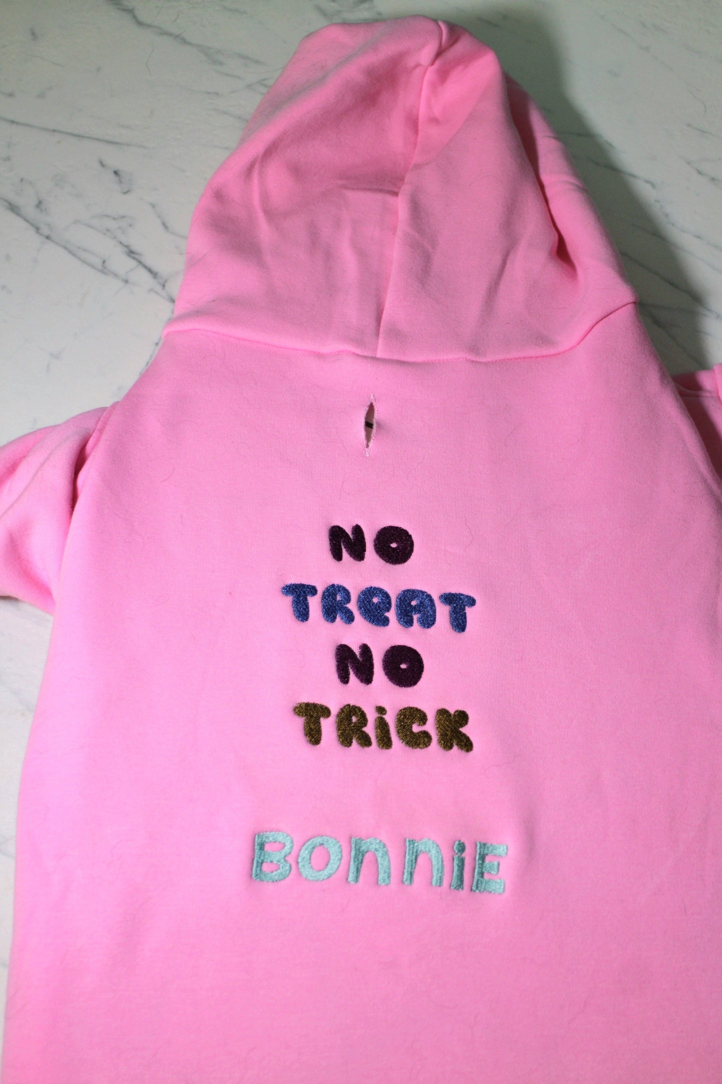 No Treat No Trick Hoodie | Custom Embroidery Available