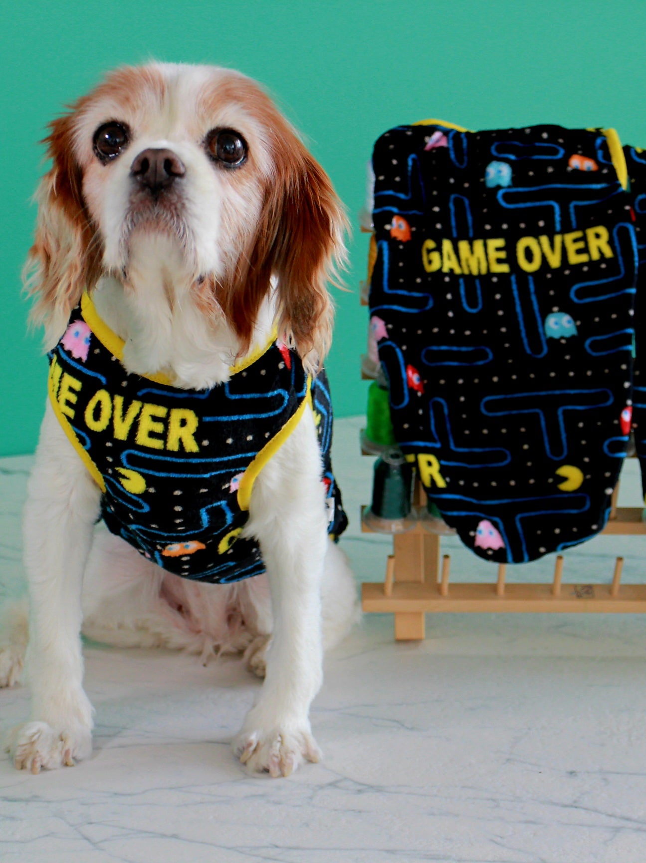 Retro Pac-Man Lightweight Dog Fleece Sweater