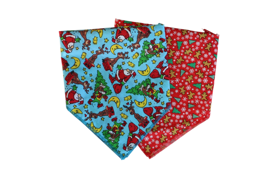 Christmas Bandana - Blue