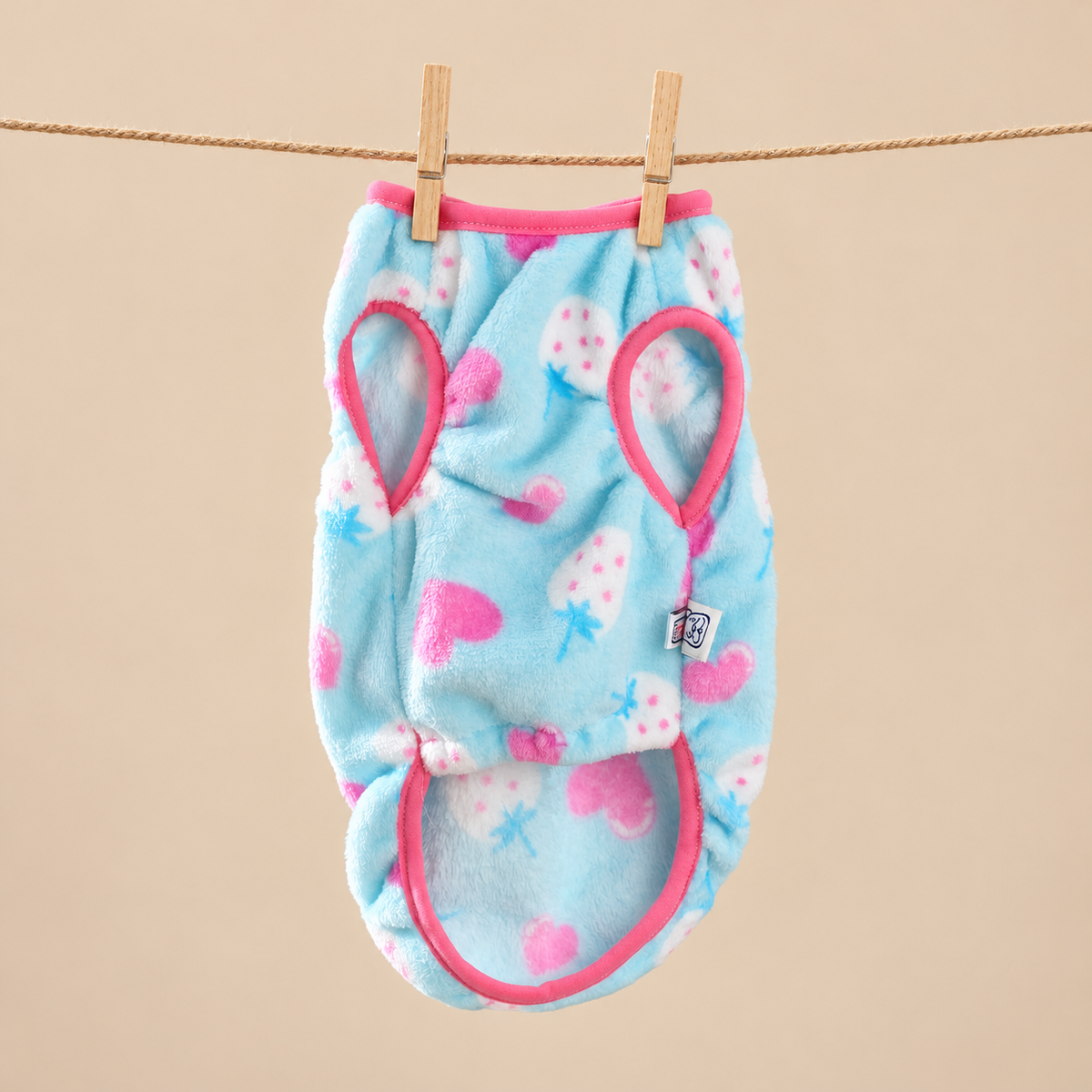 Strawberry Heart Fleece