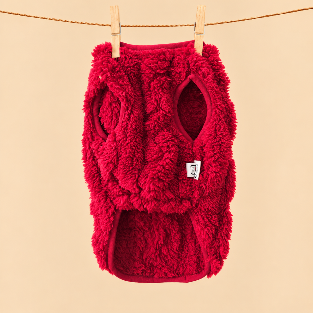 Red Knit Fleece Sweater